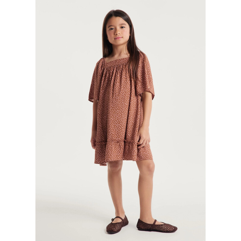 VESTIDO MM FEM MARROM