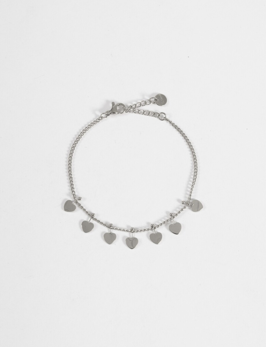 Pulsera dije cora acero - plateado 