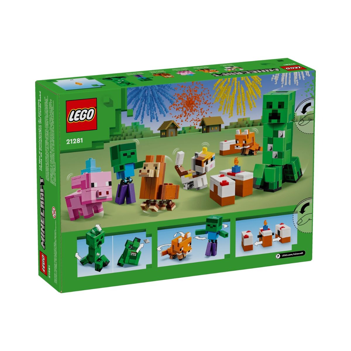 Lego Minecraft Cumpleaños Cerdo bebé 