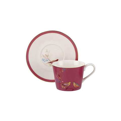 PORTMEIRION S MILLER CHELSEA TAZA DE TE C/ PLATO ROSA PORTMEIRION S MILLER CHELSEA TAZA DE TE C/ PLATO ROSA