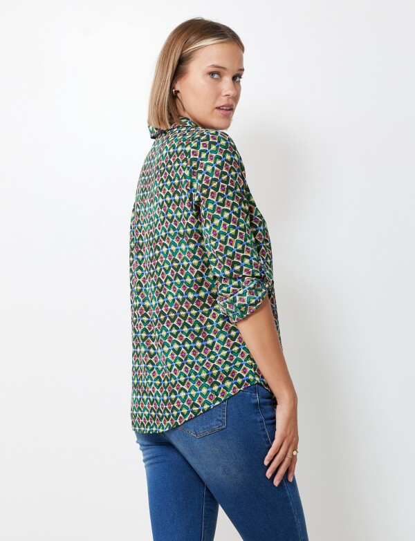 Blusa Print VERDE/MULTI