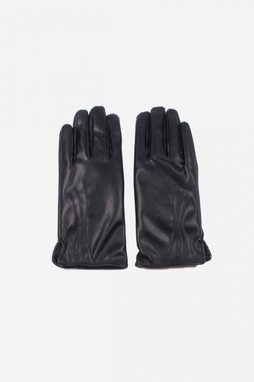 Guantes pespunte negro