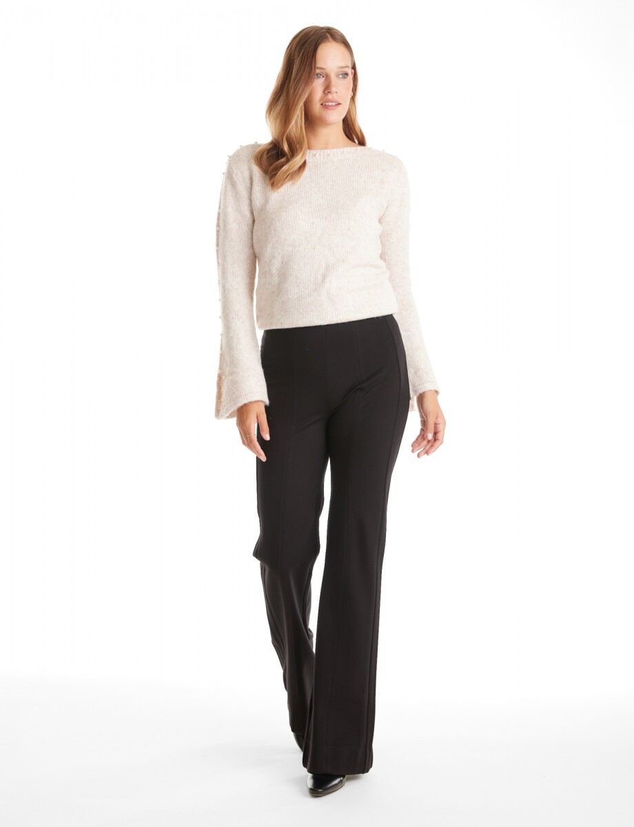 Pantalon Pespunte - Negro 