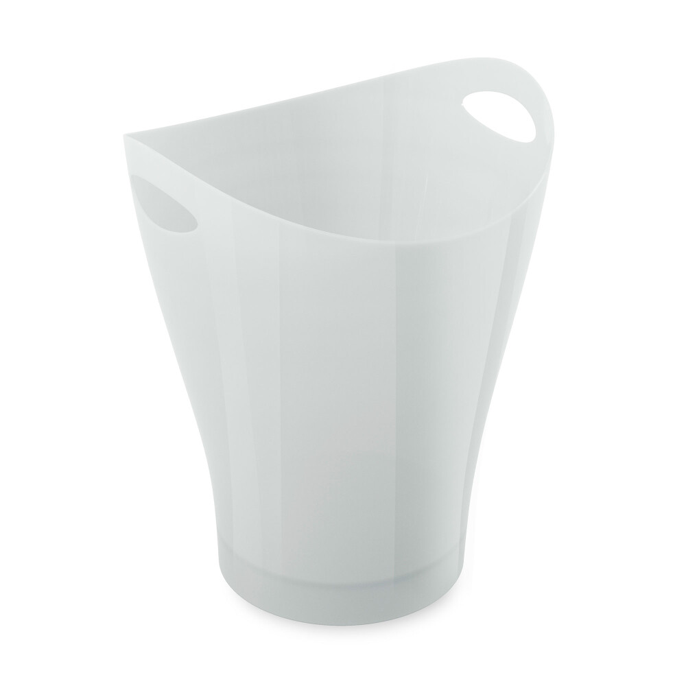 PAPELERA 8,5 LTS POLIPROPILENO BLANCO UMBRA