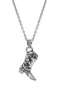 Boot Necklace Plata