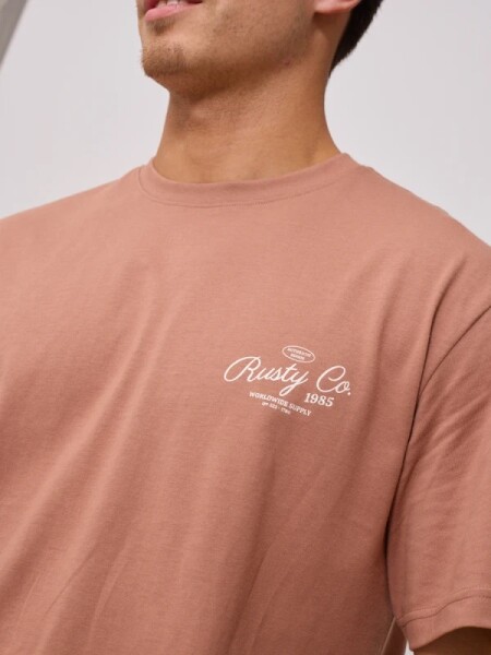 T-SHIRT RUSTY LYRAT TOSTADO