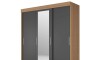 Ropero 3 Puertas Wardrobe Roble /Grafito