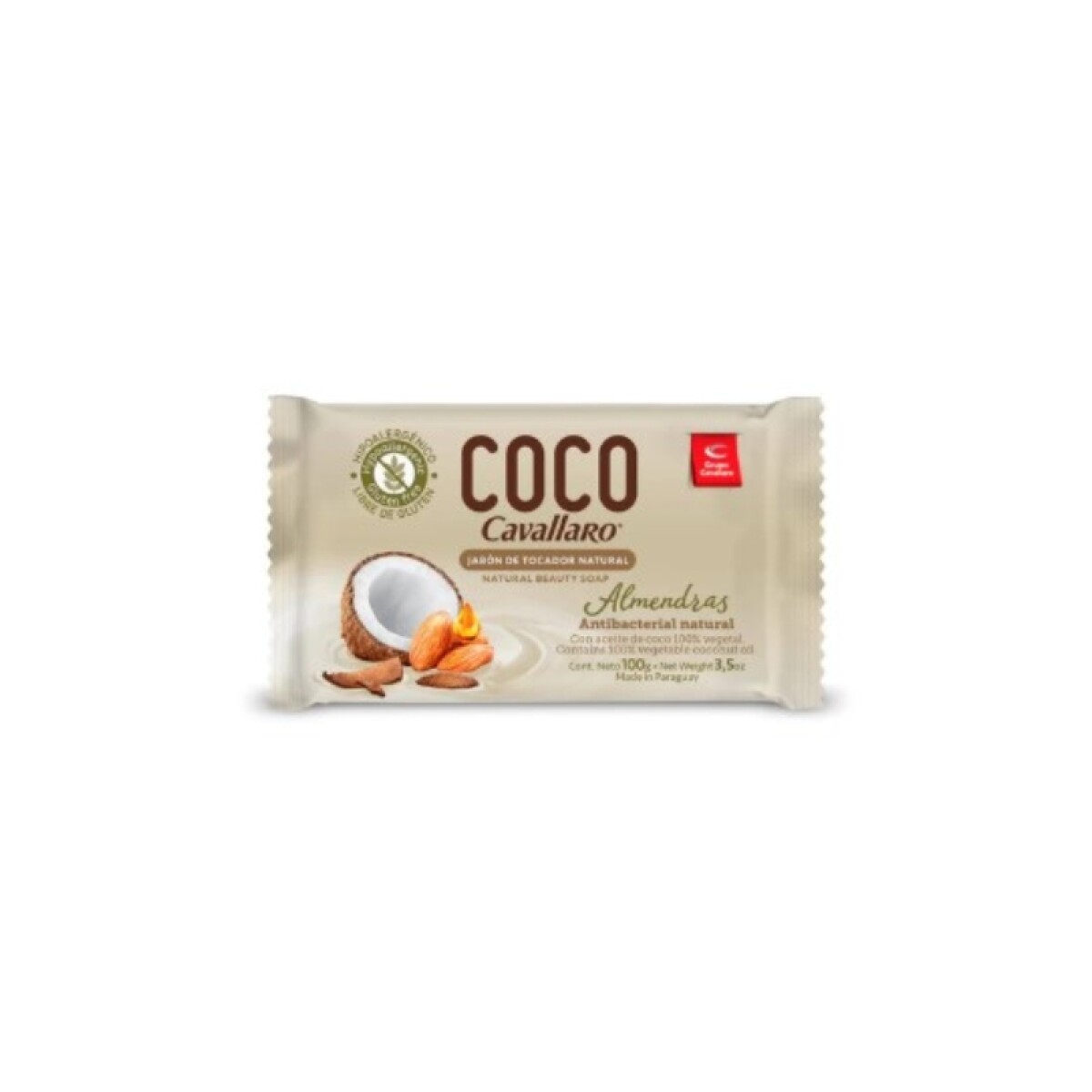 Cavallaro jabón de tocador coco 100g - Almendras 