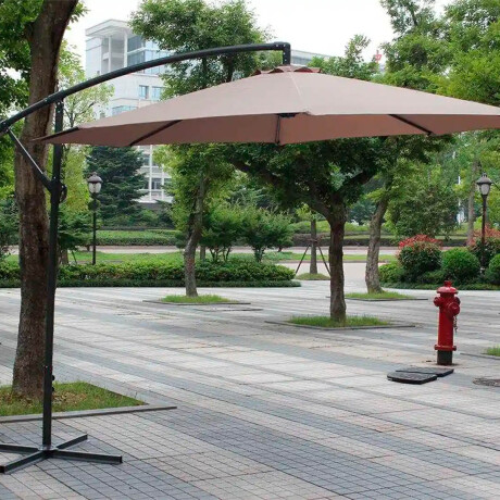 Sombrilla Jardín Exterior Impermeable Banana 3mt Beige