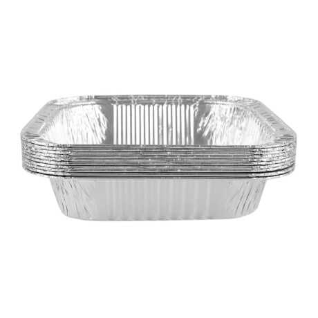 10 bandejas de aluminio cuadrada 18cm 10 bandejas de aluminio cuadrada 18cm