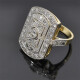 Anillo Nuevo Estilo Antiguo En Oro 18K Y Brillantes Anillo Nuevo Estilo Antiguo En Oro 18K Y Brillantes