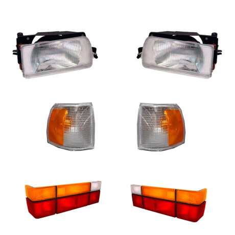 SEMIOPTICAS COMBO KIT OPTICAS Y SEÑALEROS FAROLES GOL 91/94 SEMIOPTICAS COMBO KIT OPTICAS Y SEÑALEROS FAROLES GOL 91/94