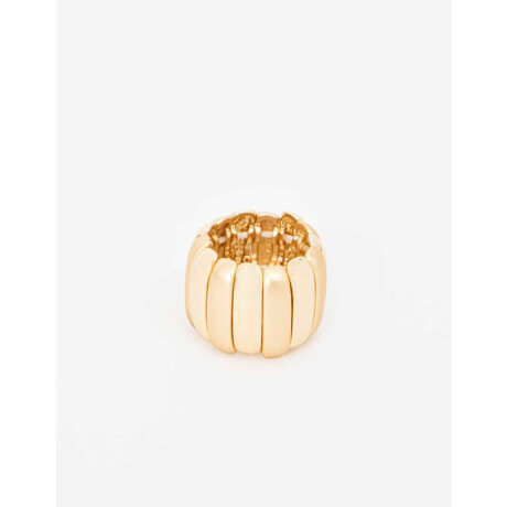 Anillo Con Elástico Dorado
