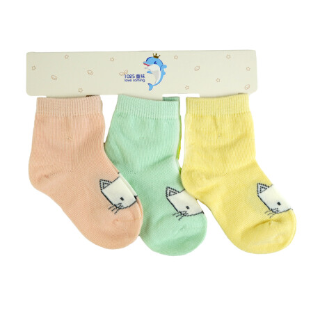 MEDIA INFANTIL X3PCS COLORES PASTEL MEDIA INFANTIL X3PCS COLORES PASTEL