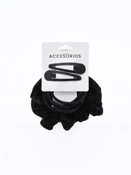 COLEROS Y SAPITOS PACK X 8 NEGRO