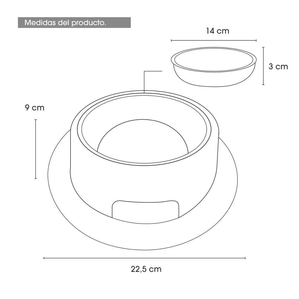 Bowl Comedero Para Mascotas Anti Hormigas Anti Deslizante Color celeste