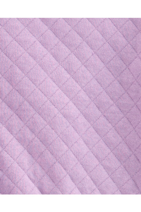 Set dos piezas de algodón, calza y buzo capitoneado, diseño floral Sin color