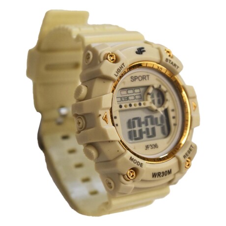 Reloj Deportivo Unisex de Pulsera Waterproof Pantalla Luz Beige