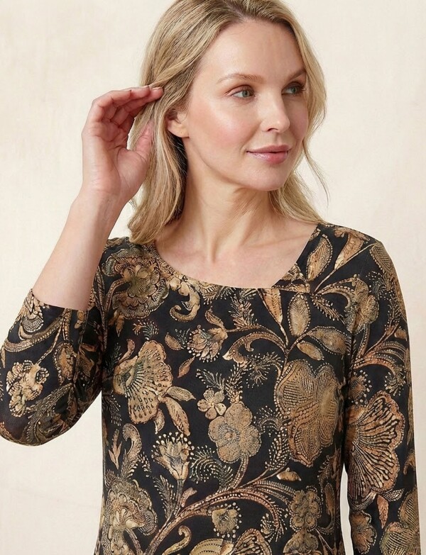 Blusa Flores MULTI/NEGRO