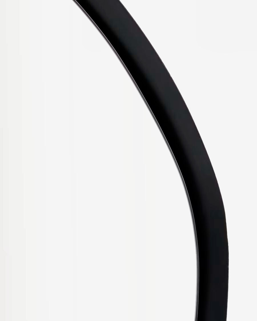 Espejo Tebel de metal negro 85 x 93,5 cm