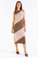 MILA BICOLOR DRESS Fucsia