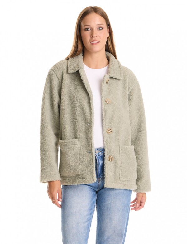 Sobrecamisa Sherpa VERDE CLARO