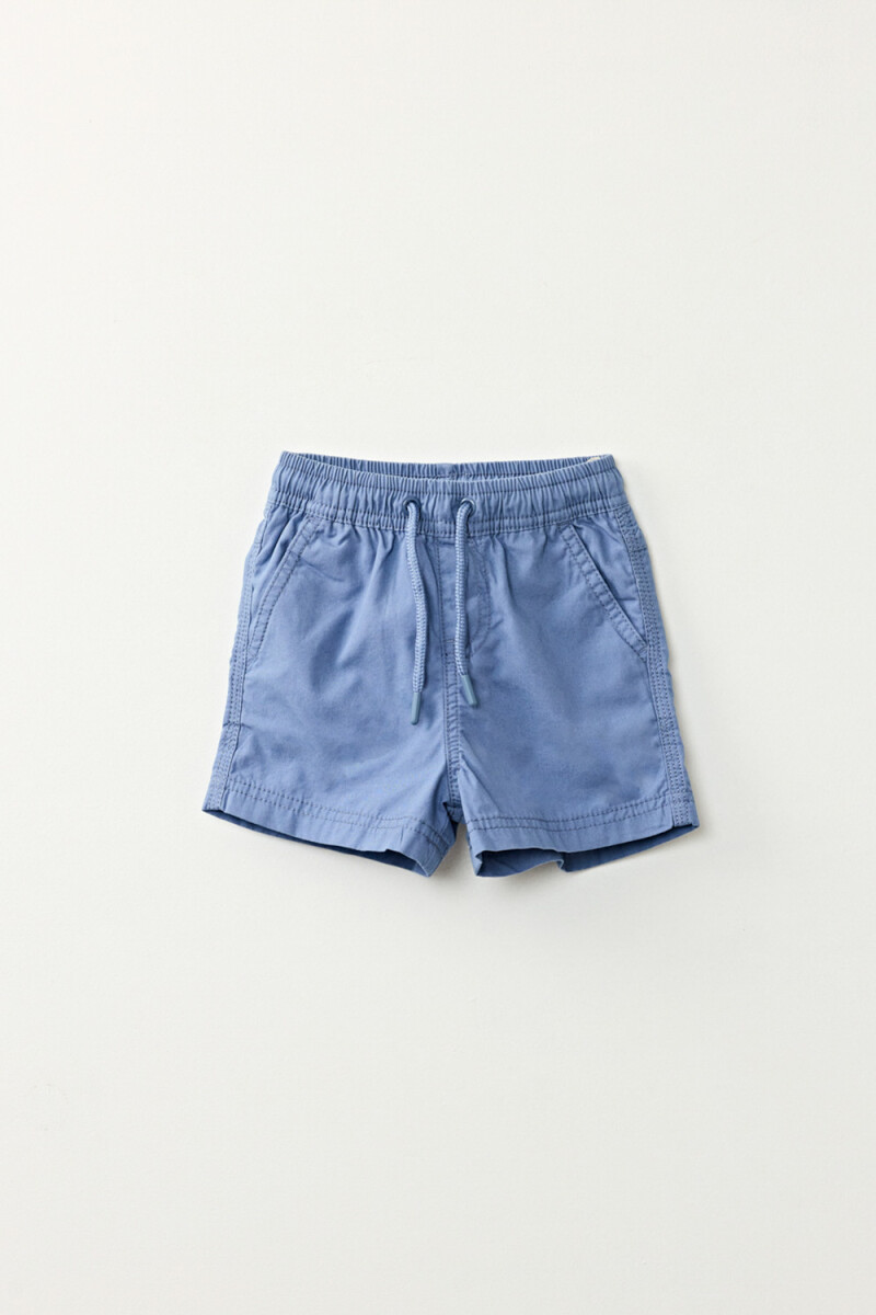 Short de baño algodón - Azul Piedra 