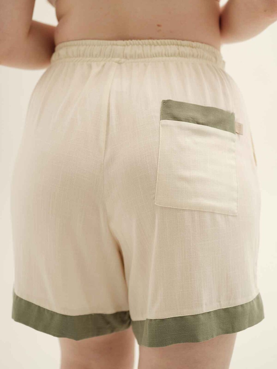 Short Francis [SH10] Lino - Verde 