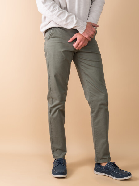 Pantalón chino Verde
