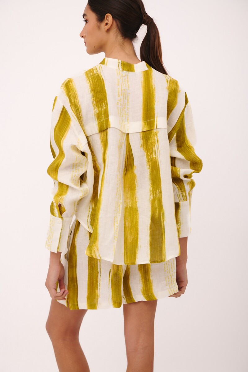 CAMISA REMO PRINT Pistacho