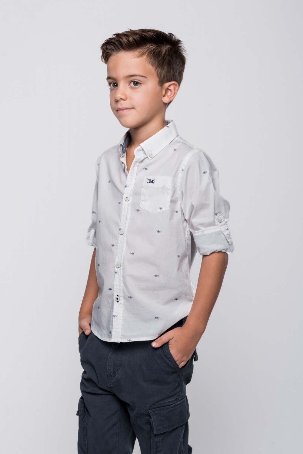 Camisa estampada Blanco