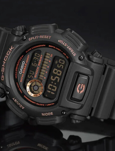 Reloj Digital Multifunción Casio G-Shock DW-9052GBX Super Resistente Negro