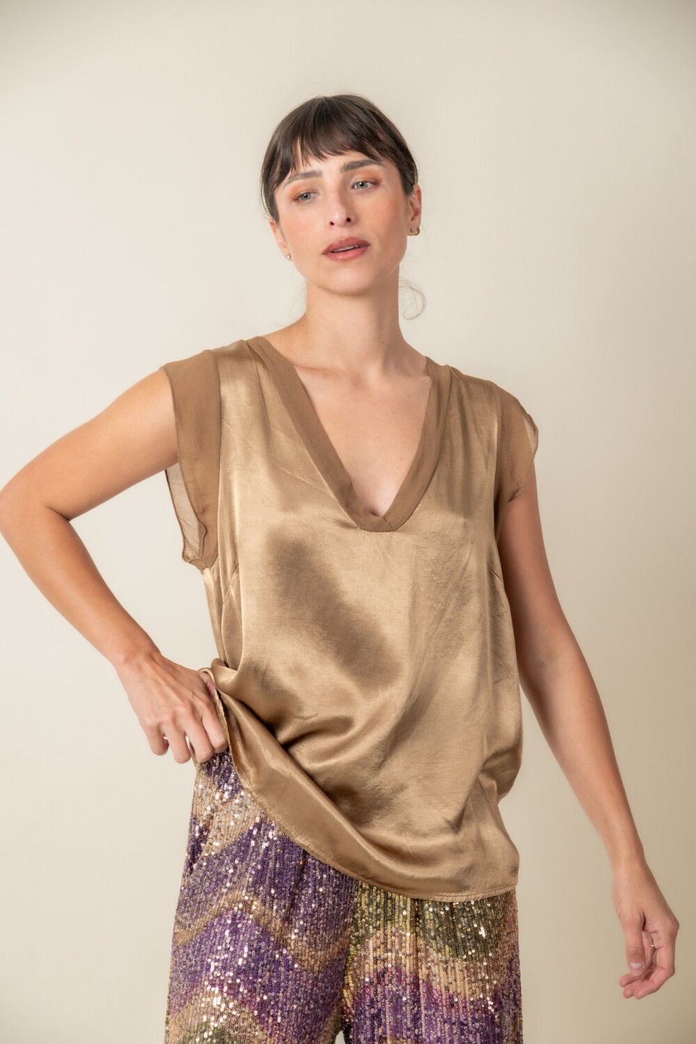 BLUSA ENCINO Tostado