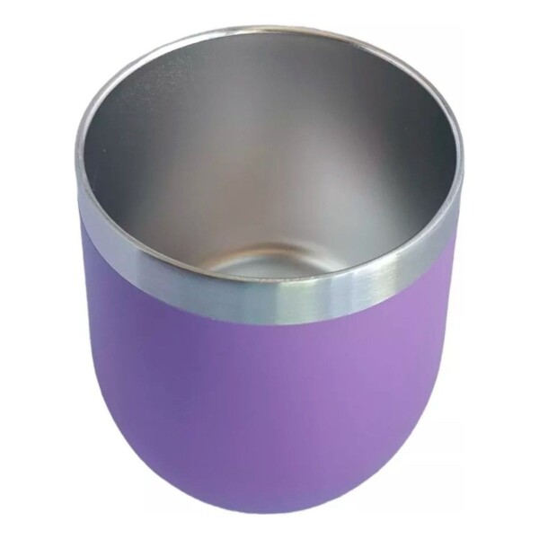 Mate Vaso Térmico 230ml Con Tapa Acero Inoxidable Calidad Color Variante Violeta