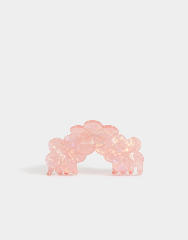 Broche De resina Broche Resina Con Flores - Rosa Claro