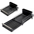 Mini Escurridor Extensible Seca Platos Vasos Cubiertos Variante Color Negro