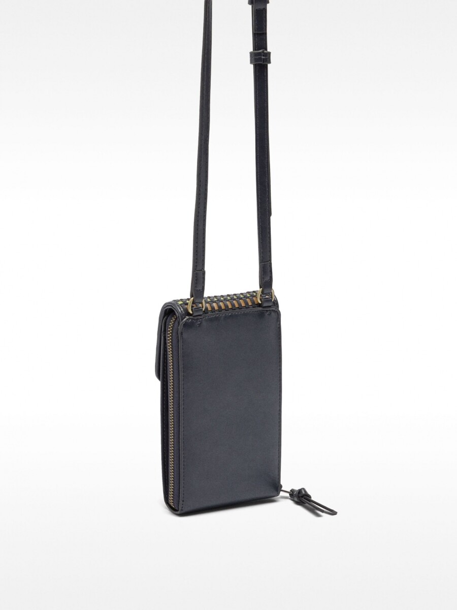 Bolsa Para Móvil De Trenzado Multicolor azul-marino