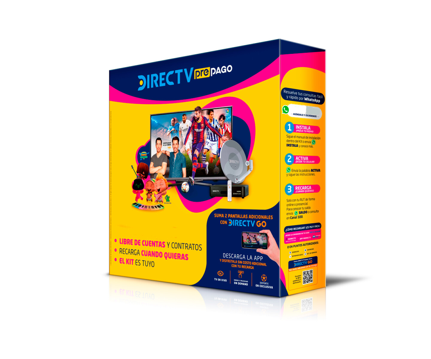 Kit Prepago Directv Hd Canalera Antena Sintonizador 