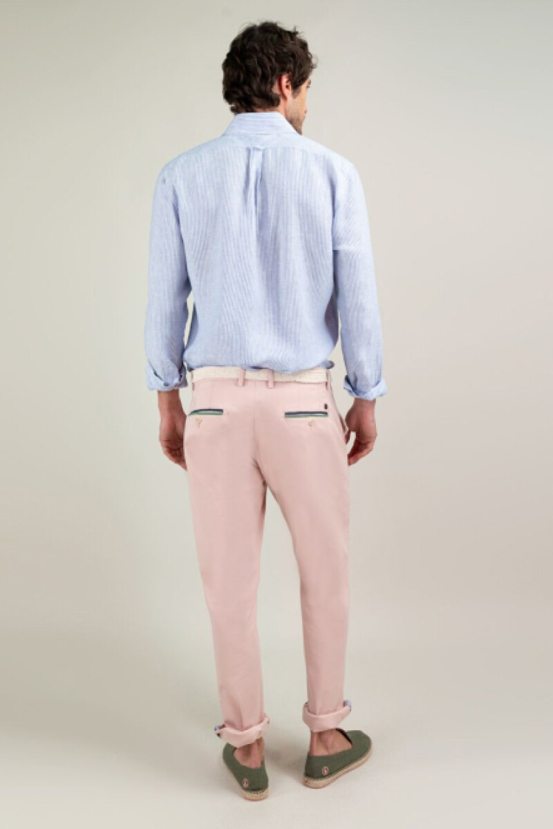 Camisa Lino El Ganso - Yale Celeste