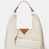 Cartera al hombro The Shopping en cuero graneado Natural