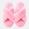 Pantufla Cruzada Varios Colores Rosa