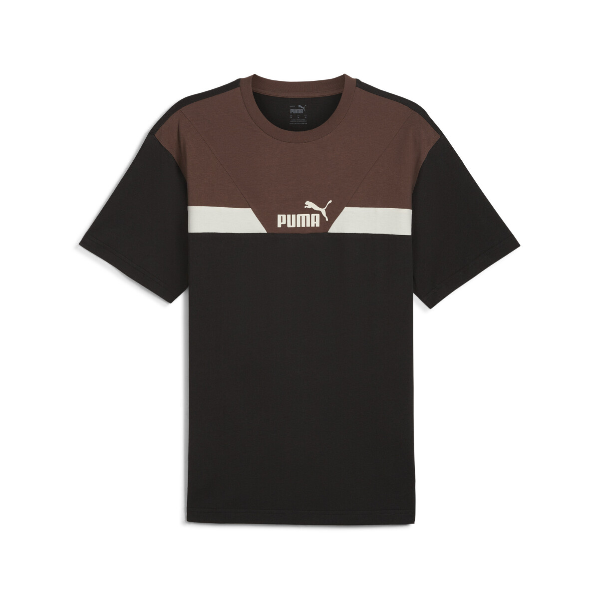 Remera Puma Power Colorb.Tee de Hombre - 681730 51 - Negro-marron 