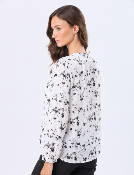 BLUSA CUELLO MAO Flor