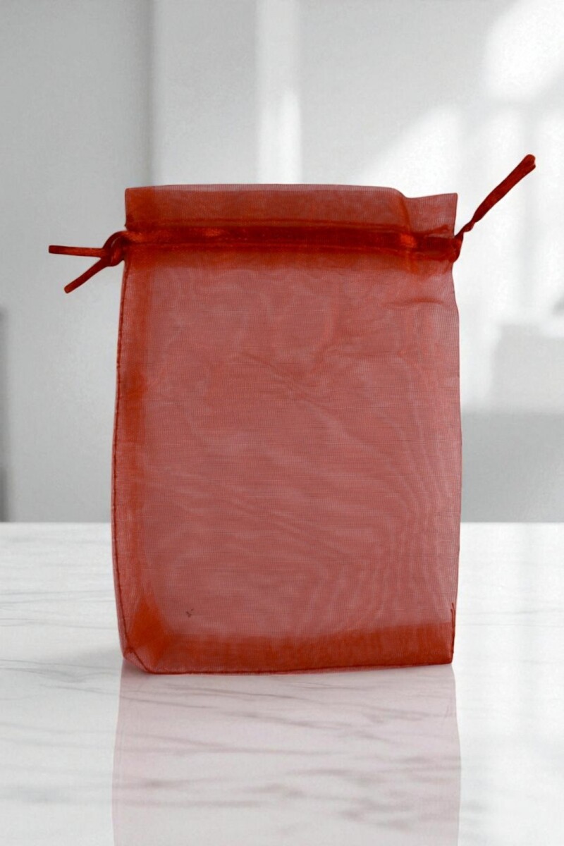 Bolsa organza 12x17 cm. - ROJO 