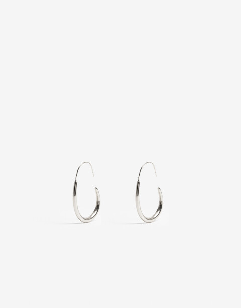 Aros Argollas Metal Aros Argollas Metal - Plateado Rodio