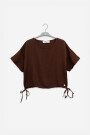 SHORT SLEEVE TOP Chocolate