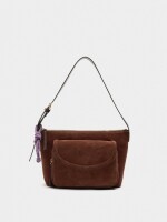 Bolso De Hombro Con Piel marron
