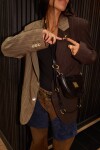 Brassy Bag Crocco Negro