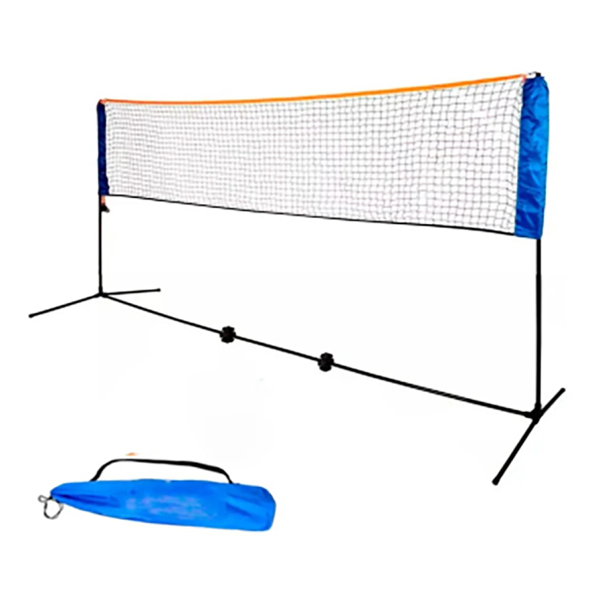 Set de Fútbol Tenis con Altura Regulable - AZUL-NARANJA 