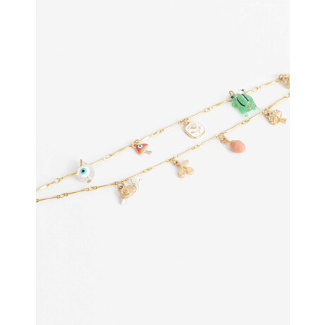 Collar Corto Multidijes Dorado